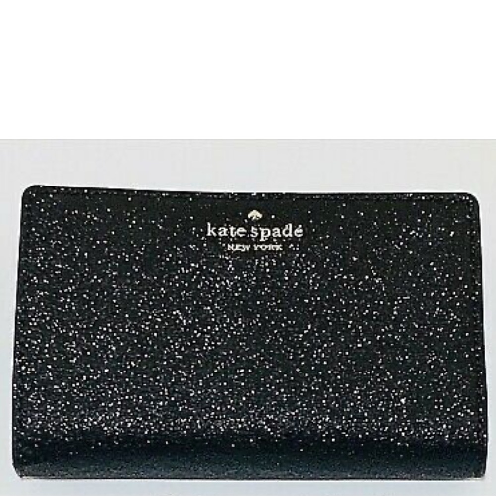 NEW Kate Spade Joeley Glitter Medium Bifold Wallet